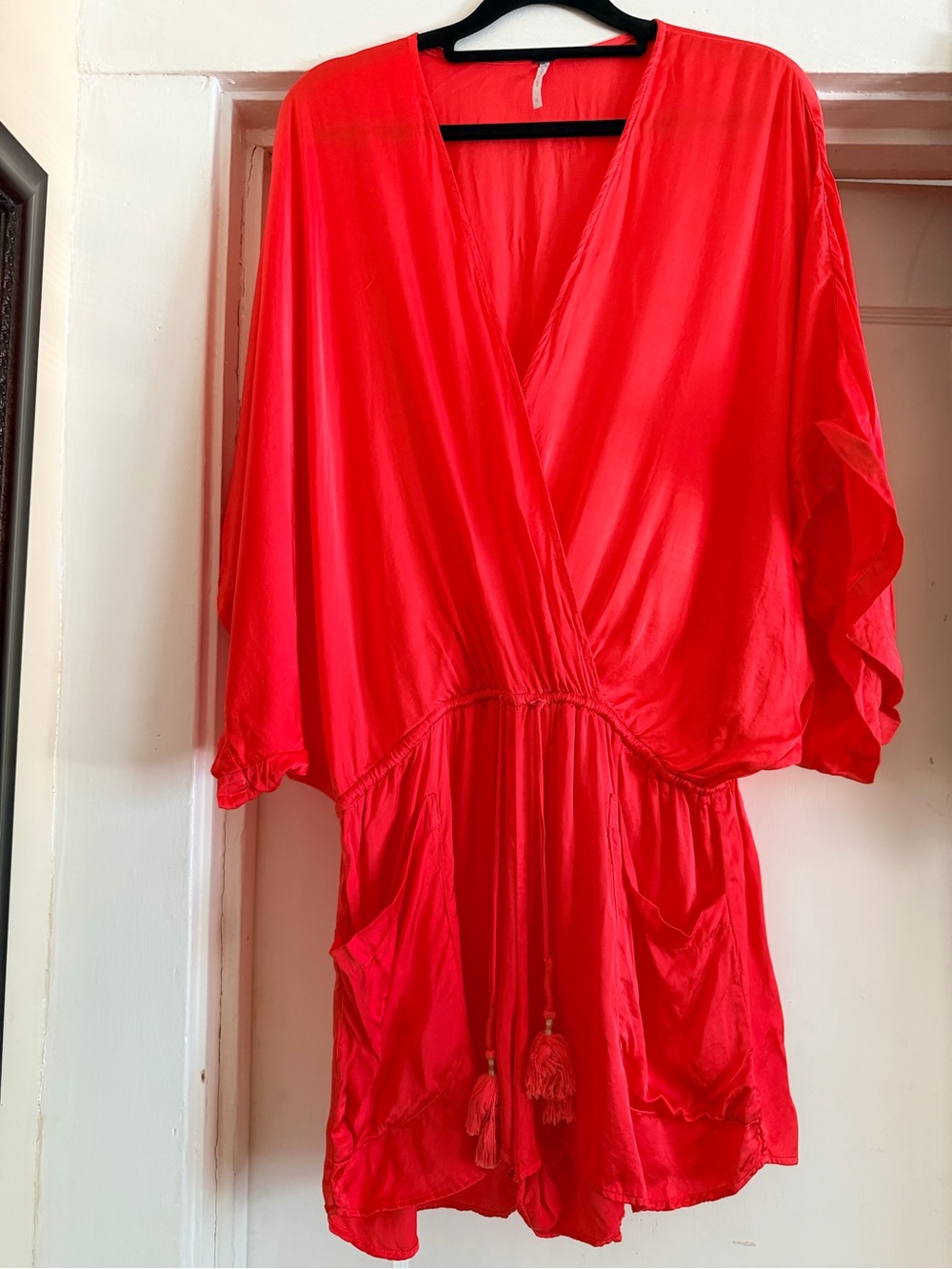 Young Fabulous & Broke Bright Red Romper